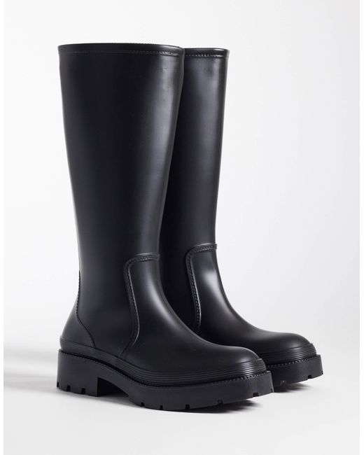 SEQWL Black Rain Boots