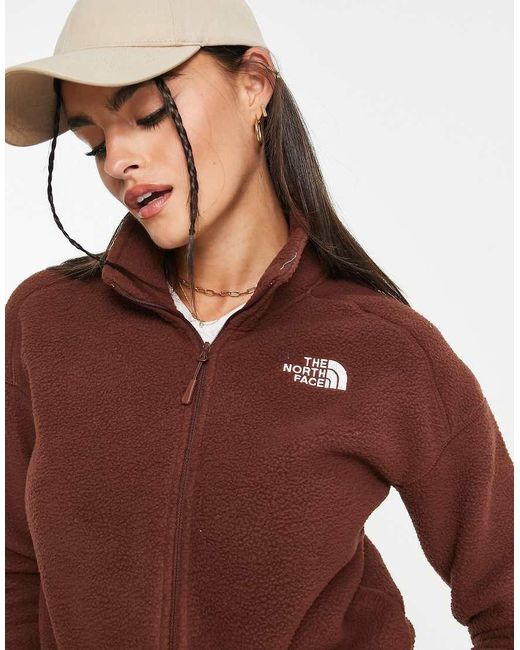 Polar Con Cremallera De Sherpa Shispare Exclusivo En Asos De The North Face de color Brown