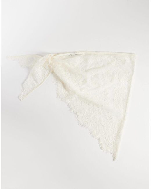 Gina Tricot Natural Lace Hip Scarf