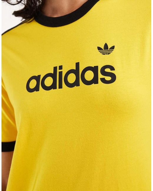 Adidas Originals Yellow Logo T-Shirt