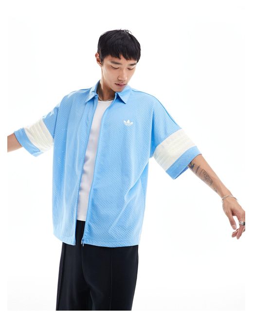 Camicia e bianco sporco di Adidas Originals in Blue da Uomo