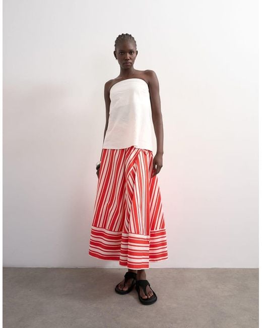 TOPSHOP Pink Full Circle Cut About Maxi Skirt