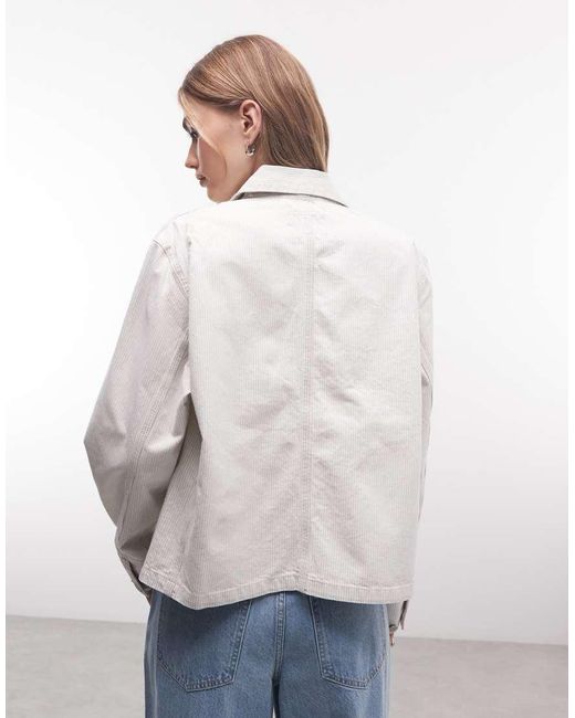Carhartt Gray Mercer Chore Denim Coat