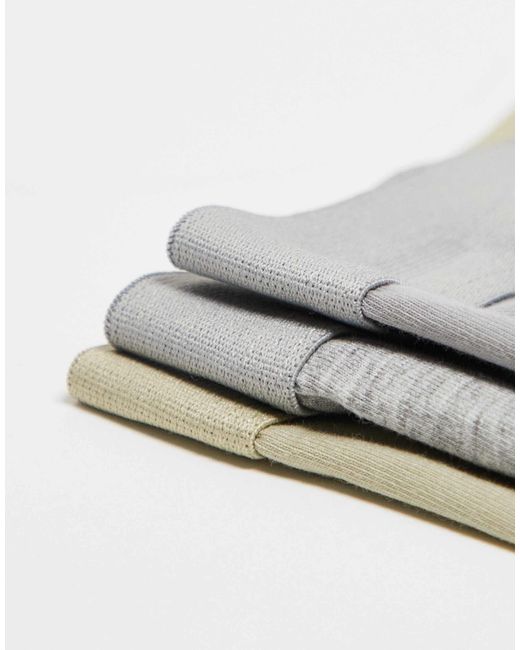 ASOS White 3 Pack Trunk for men