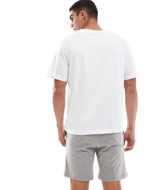 Mens jersey short pyjama set hotsell