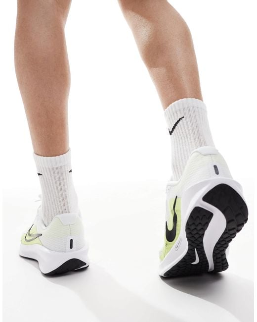Nike White Downshifter 13 Sneakers for men