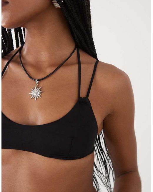 Weekday Black Multi Strap Bikini Top