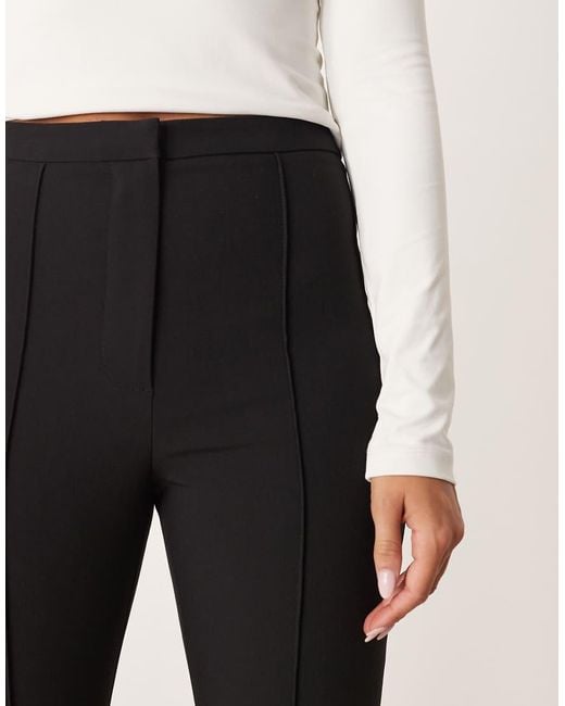 Pantalones De Sastre Negros De Corte Acampanado De ASOS de color Black