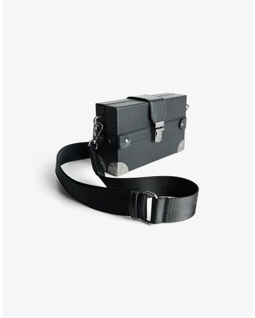 Borsa Rigida Minaudière Nera A Tracolla di Bershka in Black da Uomo