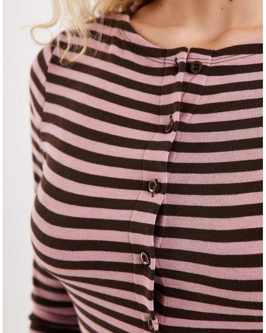JJXX Red Striped Co-Ord Cardigan