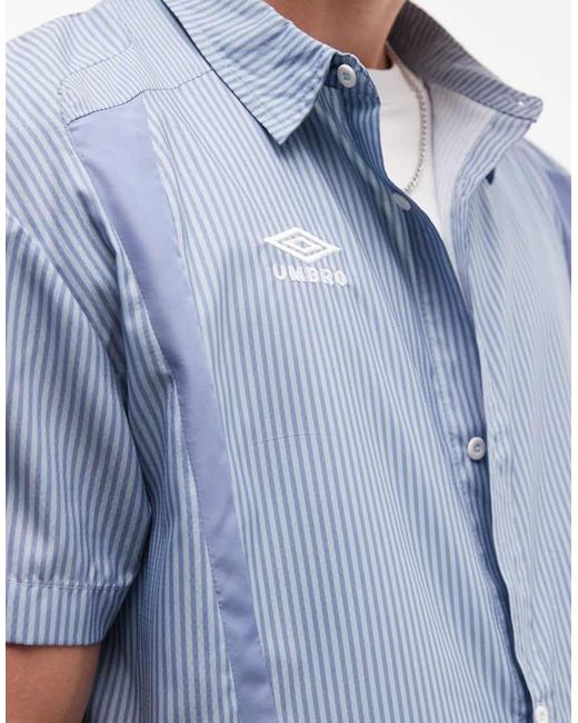 Umbro Blue Short Sleeve Boxy Shirt for men