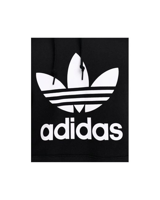 Sweat à capuche avec grand logo trèfle au centre adidas Originals pour  homme en coloris Noir | Lyst