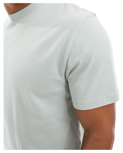 Camiseta verde claro ASOS de hombre de color White