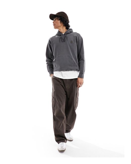 Sudadera con capucha y diseño tintado nelson Carhartt de hombre de color Gray