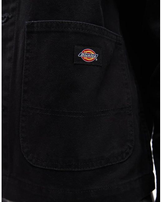Dickies Black Unlined Canvas Chore Jacket