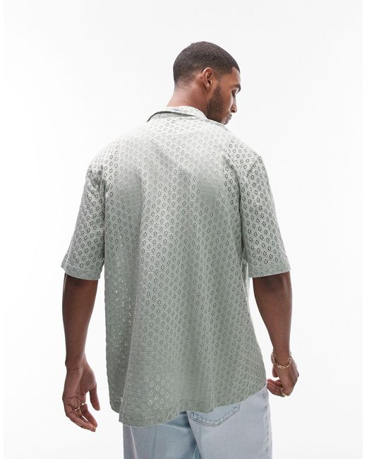 Topman – oversize-hemd in White für Herren