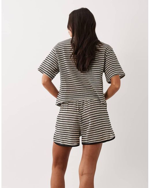 ASOS Multicolor Textured Knit Runner Short Co-Ord