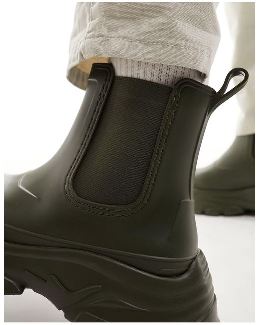ASOS Gray Wellington Boots for men