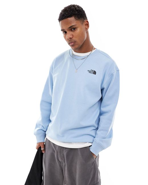 The North Face Blue Camping Retro Back Graphic Sweatshirt for men