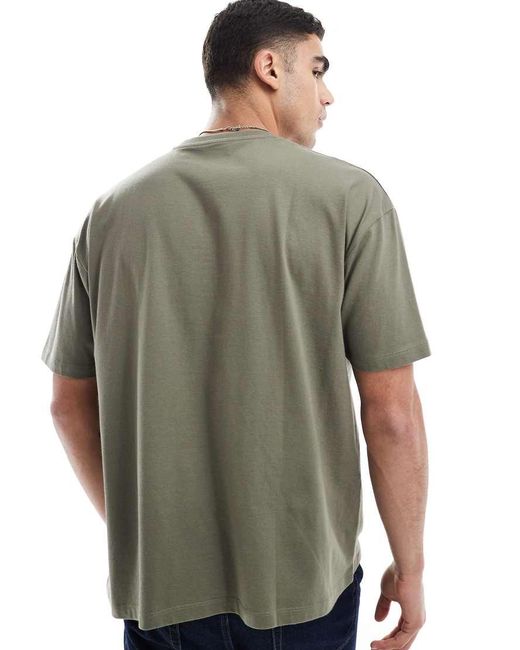 ASOS Basic Oversized T-Shirt in het Gray voor heren