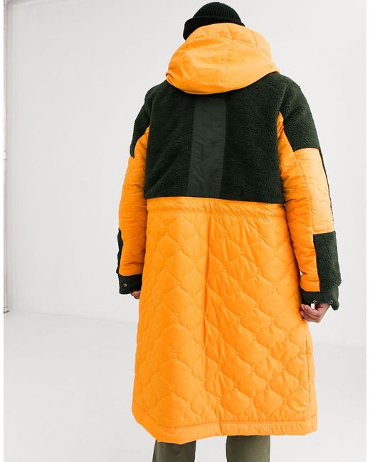 Nike Air Quilted Fleece Parka Jacket in Orange/Khaki (Orange) for Men |  Lyst Australia