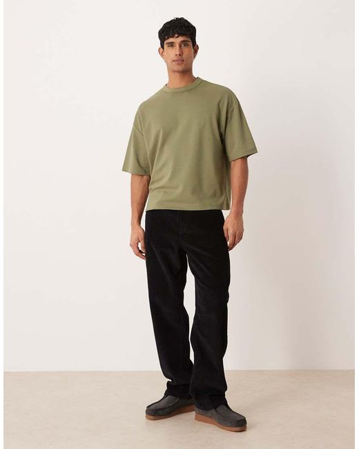 ASOS Green Breathemax Heavyweight Boxy Oversized T-Shirt for men