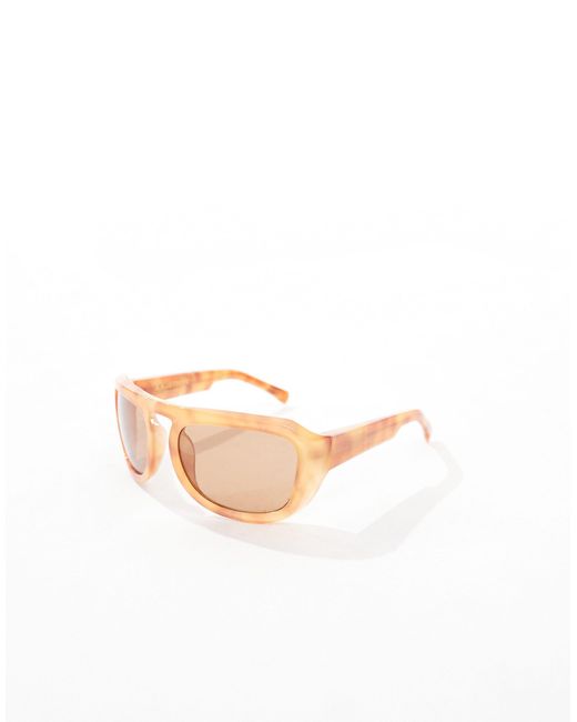 A.Kjærbede White – max – übergroße wraparound-sonnenbrille