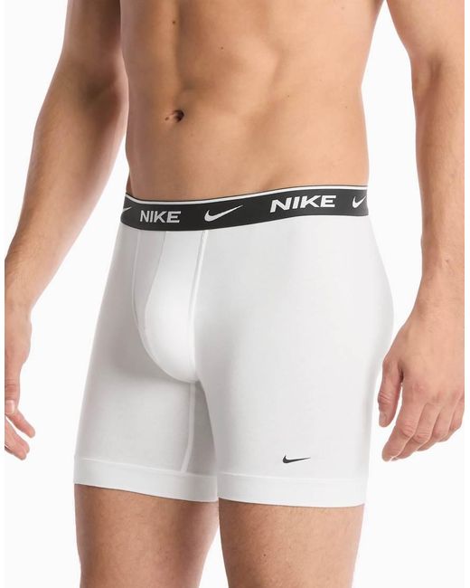 Nike Black Essential Cotton 5 Pack Boxer Briefs for men