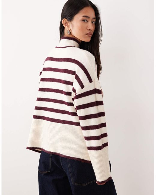 Vila Red – gestreifter pullover