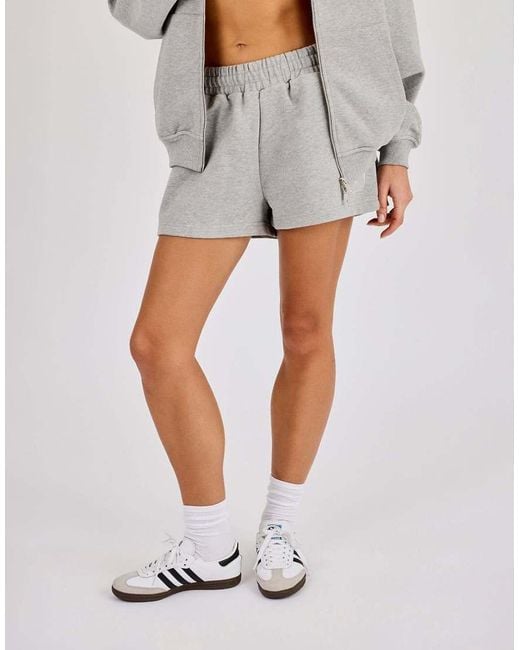 CERNUCCI Gray Embroidered C Shorts