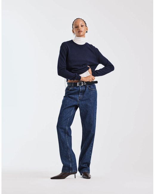 Capsule - pull ras Mango en coloris Blue