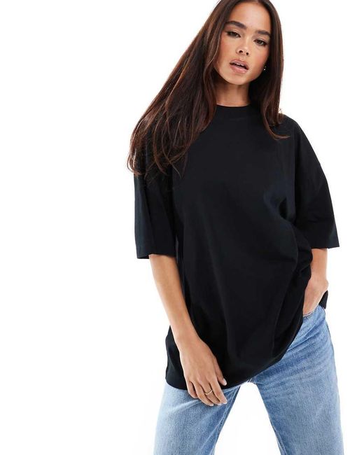 ASOS Oversized T-Shirt Met Abstracte Print in het Blue