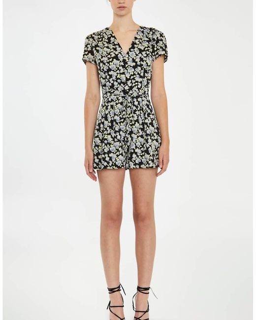 Glamorous Black V-Neck -Playsuit