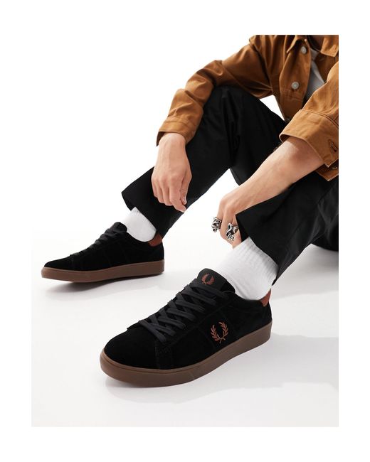 Fred Perry Black Spencer Trainer for men