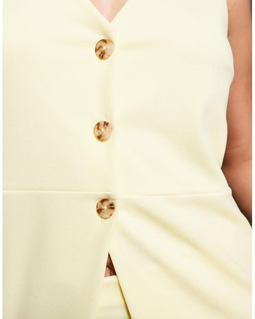 ASOS Natural – langes, asymmetrisches westen-top