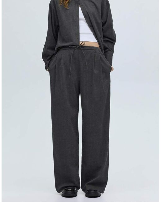 Pull&Bear Blue jogging Bottoms With Double Darts