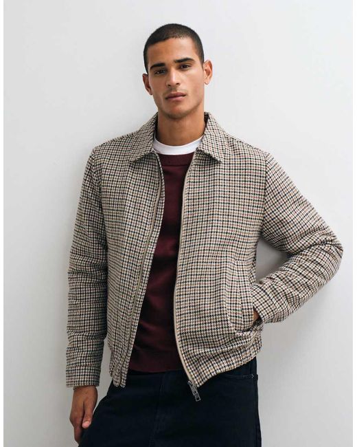 Threadbare Gray Faux Wool Collared Jacket for men