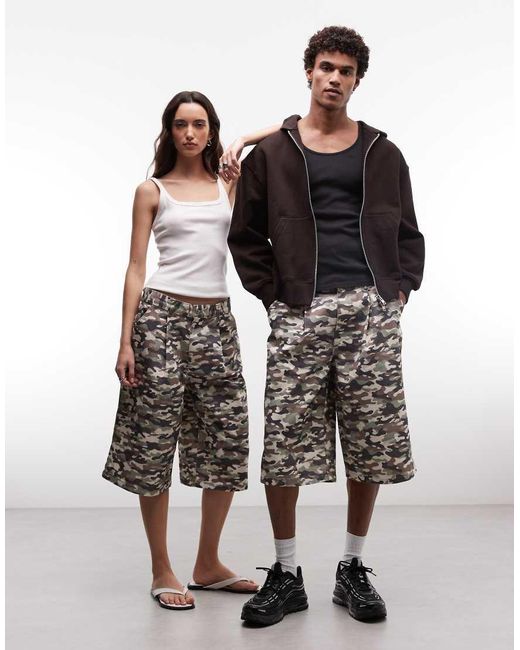 Collusion Multicolor Baggy Longline Jort