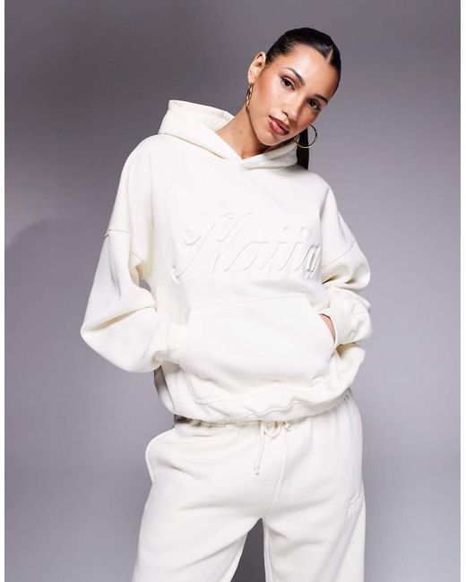 Felpa Oversize Misto di Kaiia in Gray