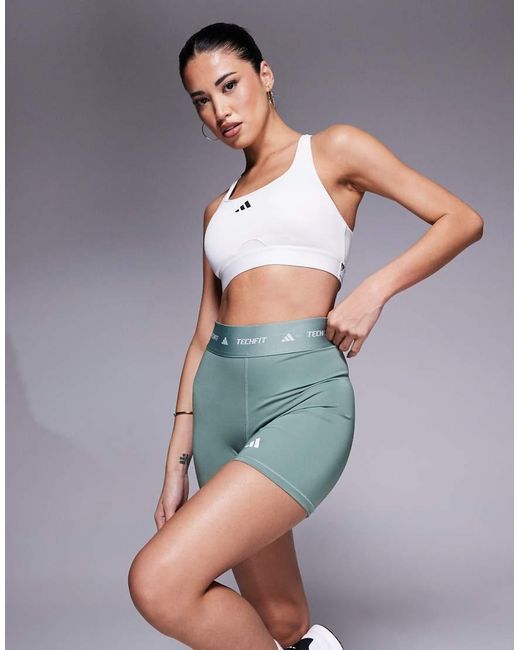 Adidas Originals Gray Adidas Training Tech Fit Shorts