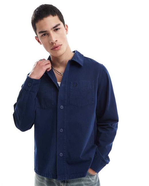 Camicia di Fred Perry in Blue da Uomo