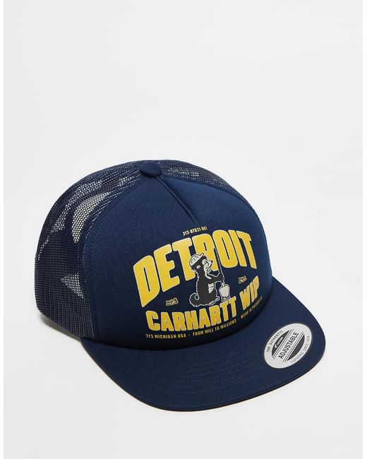 Gorra De Camionero Con Estampado Gráfico De Carhartt de color Blue