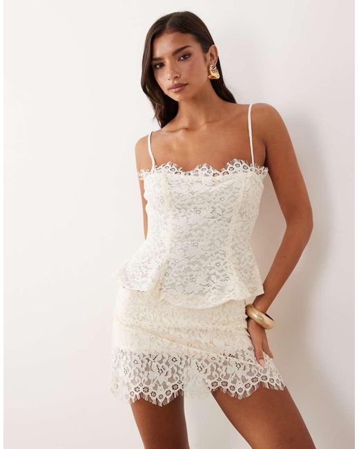 AFRM Natural Priesley Bridal Lace Built