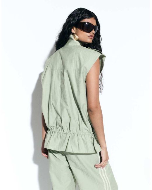 adidas Originals x ASOS Green Sleeveless Track Jacket
