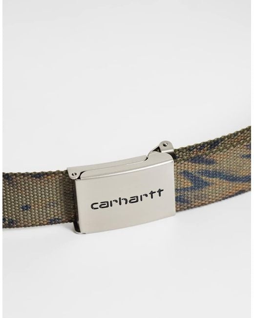 Carhartt Gray Clip Chrome Belt