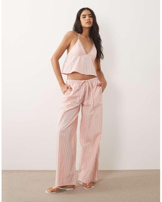 Missy Empire Pink Cotton Blend Peplum Hem Cami Top