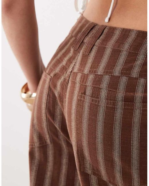ASOS Brown Barrel Leg Pants