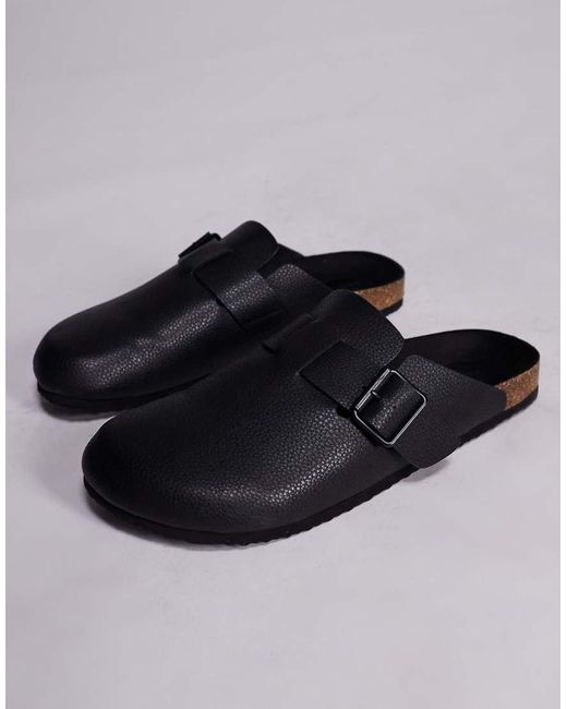 ASOS Black Mule Clog Sandals for men