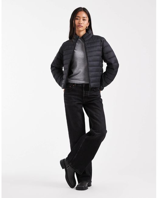ONLY Black Funnel Neck Padded Jacket