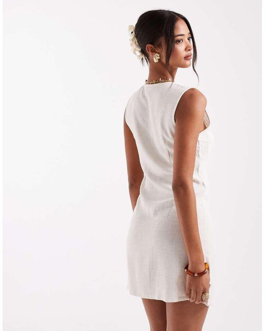 Vestito Corto Senza Maniche di ONLY in White